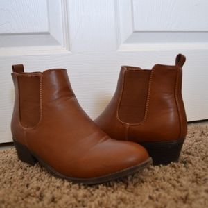 Brown ankle boots